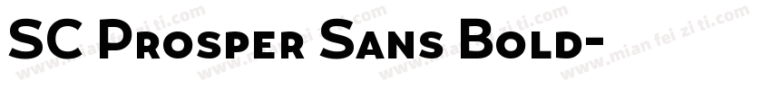 SC Prosper Sans Bold字体转换